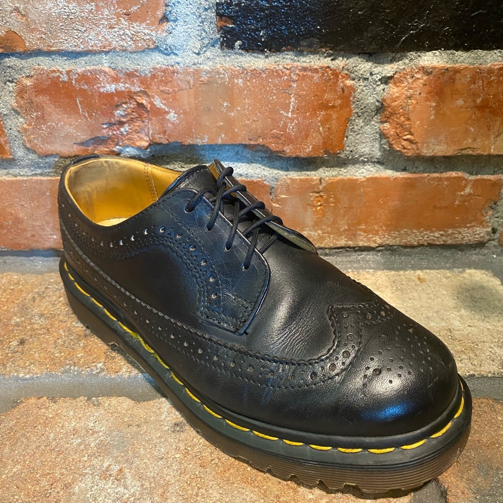 Dr. Martens Vintage Black Leather Brogue Oxford Lace Ups 🏴󠁧󠁢󠁥󠁮󠁧󠁿